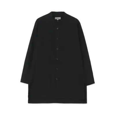 Yohji Yamamoto Cellulose Lawn M-Changing Collar Blouse "Black"
