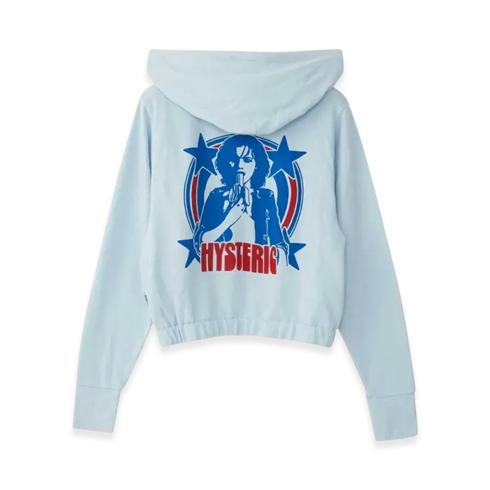 HYSTERIC GLAMOUR Hysteric Banana Short Hoodie "Blue"