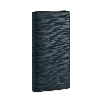 Louis Vuitton Brazza Wallet Epi "Bleu Marine"