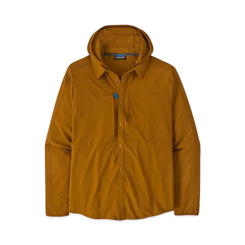 Patagonia Men's River Rambler Hybrid Sun Hoodie "Brown"
