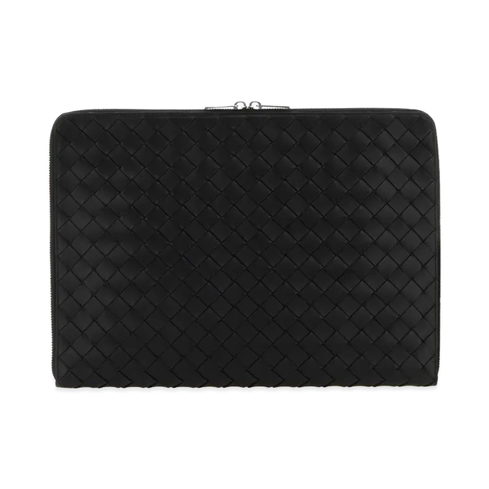 Bottega Veneta Leather Document Case "Black"