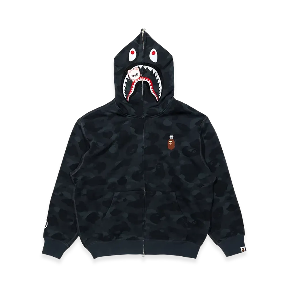 A BATHING APE x Stray Kids Shark Full Zip Hoodie Hyunjin "Black"