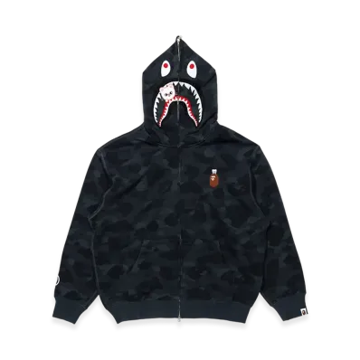 A BATHING APE x Stray Kids Shark Full Zip Hoodie Hyunjin "Black"