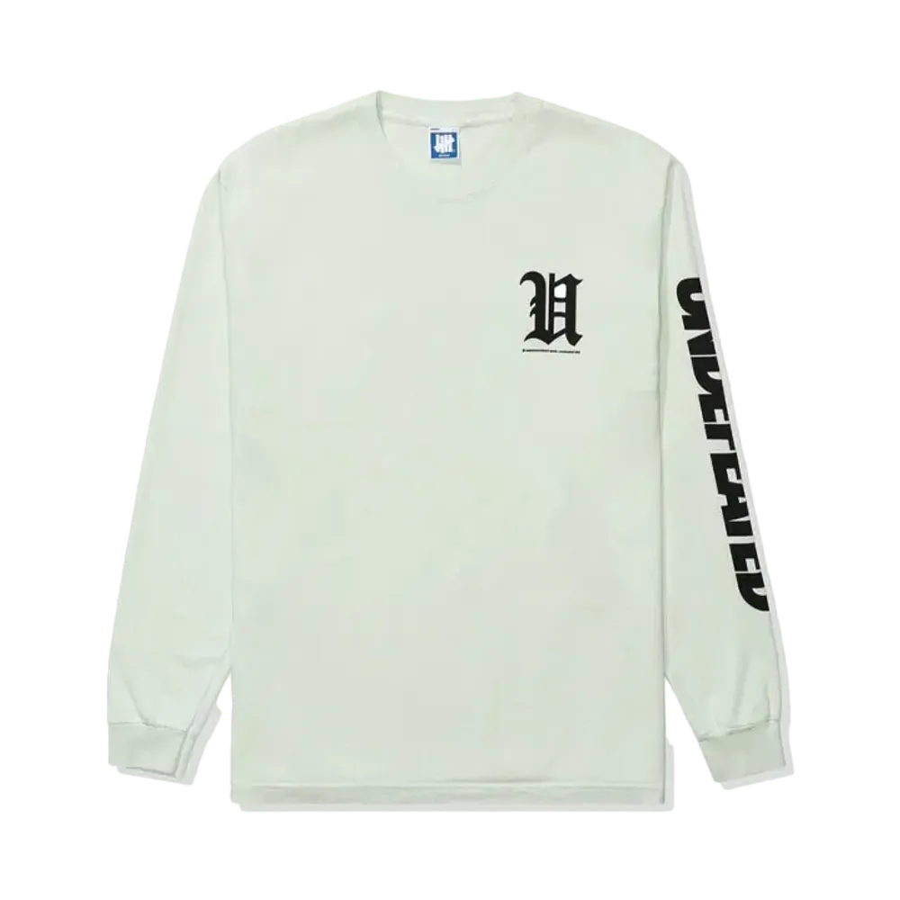 UNDEFEATED Big Lockup L/S Tee "Light Green"