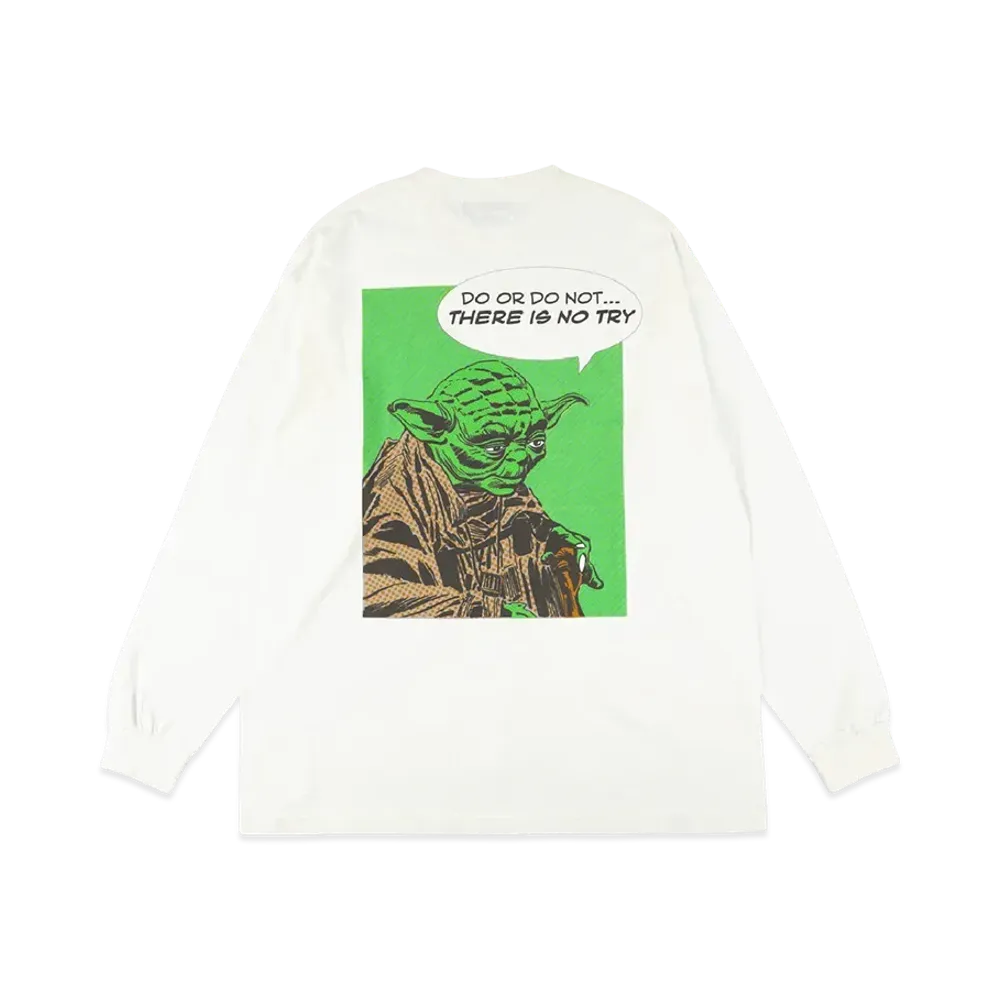 WIND AND SEA x STAR WARS Yoda Art / L/S Tee "White"