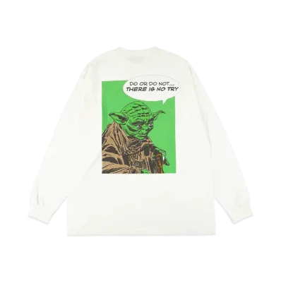 WIND AND SEA x STAR WARS Yoda Art / L/S Tee "White"