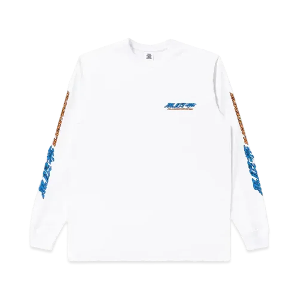 Black Eye Patch Kurogantai Logo L/S Tee "White"