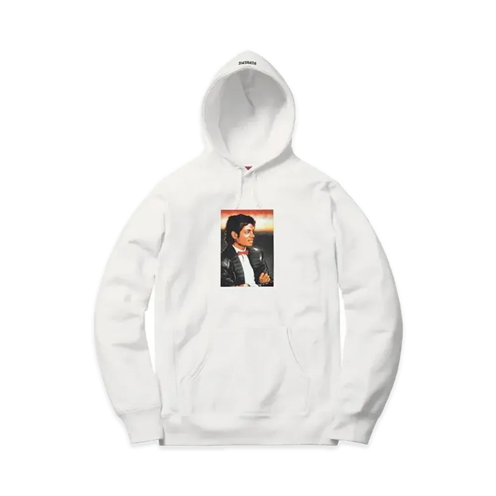 Supreme x Michael Jackson Hooded Sweatshirt "White"