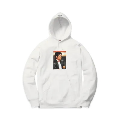 Supreme x Michael Jackson Hooded Sweatshirt "White"