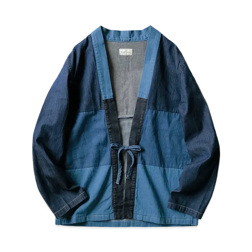 KAPITAL 8OZ DENIM 4 TONE KAKASHI SHIRT "Indigo"