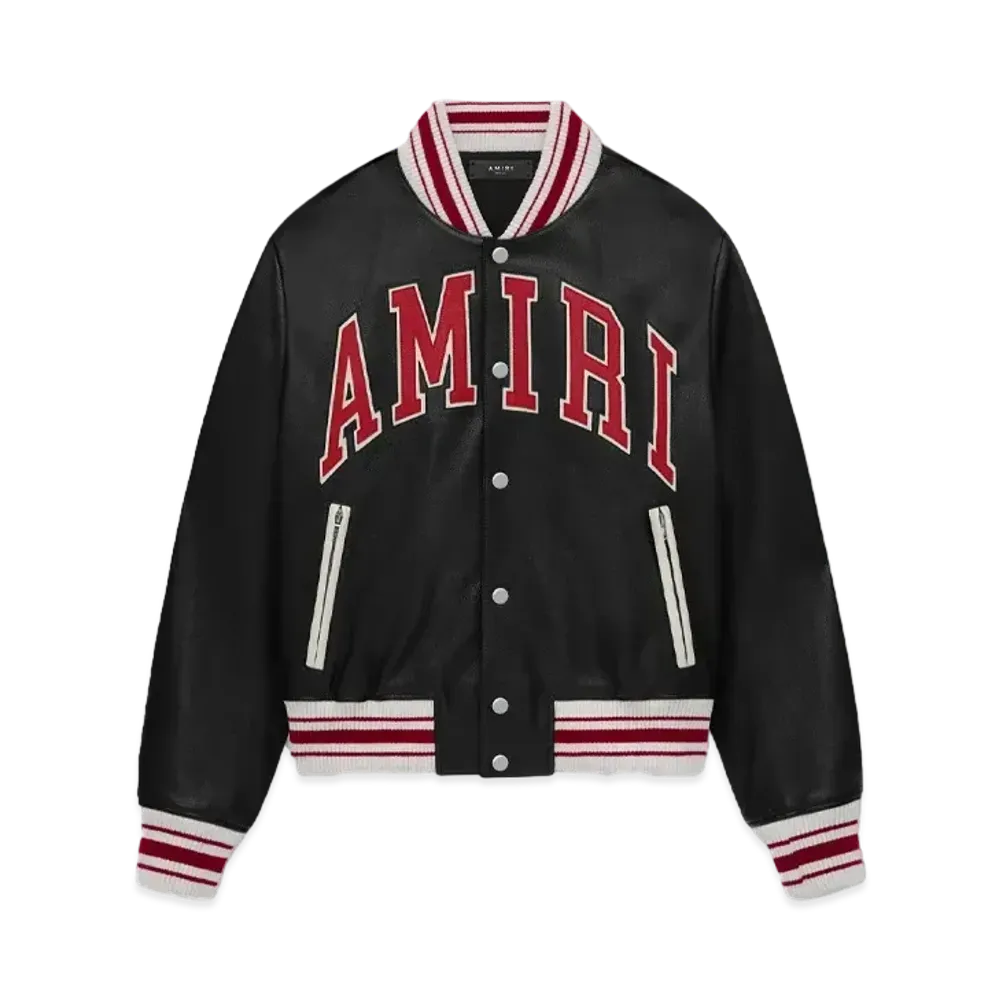 AMIRI Leather Bomber "Black"