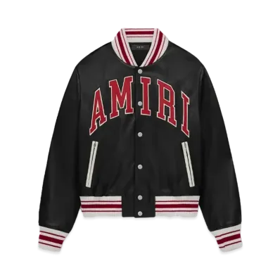 AMIRI Leather Bomber "Black"