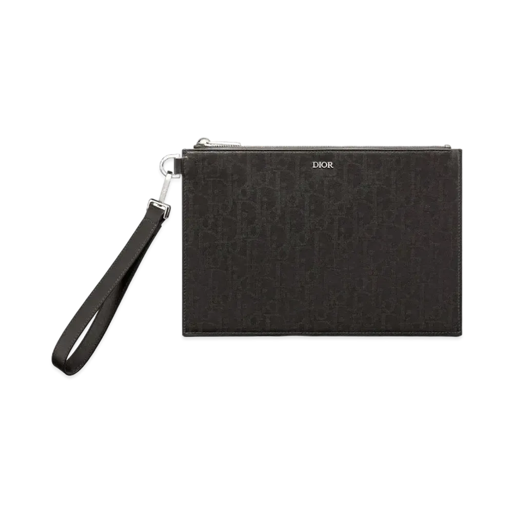 Dior A5 Pouch Dior Oblique Galaxy Leather "Black"