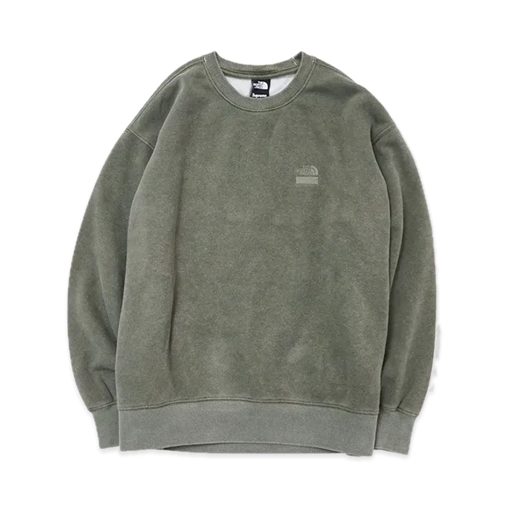Supreme x The North Face Pigment Printed Crewneck "Olive"