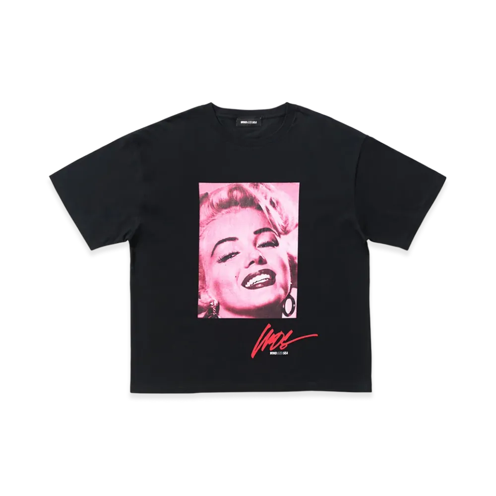 WIND AND SEA Marilyn Monroe Face S/S Tee "Black"