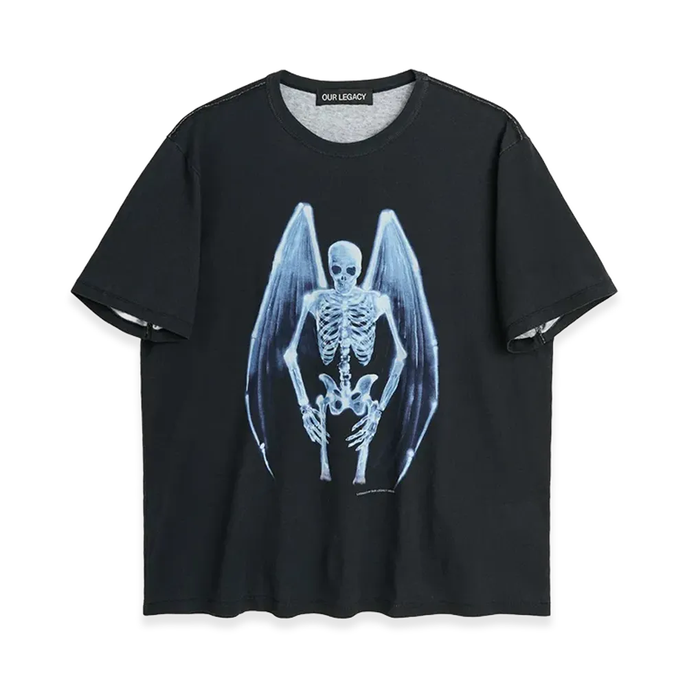 OUR LEGACY New Box T-Shirt "Fallen Angel Print"