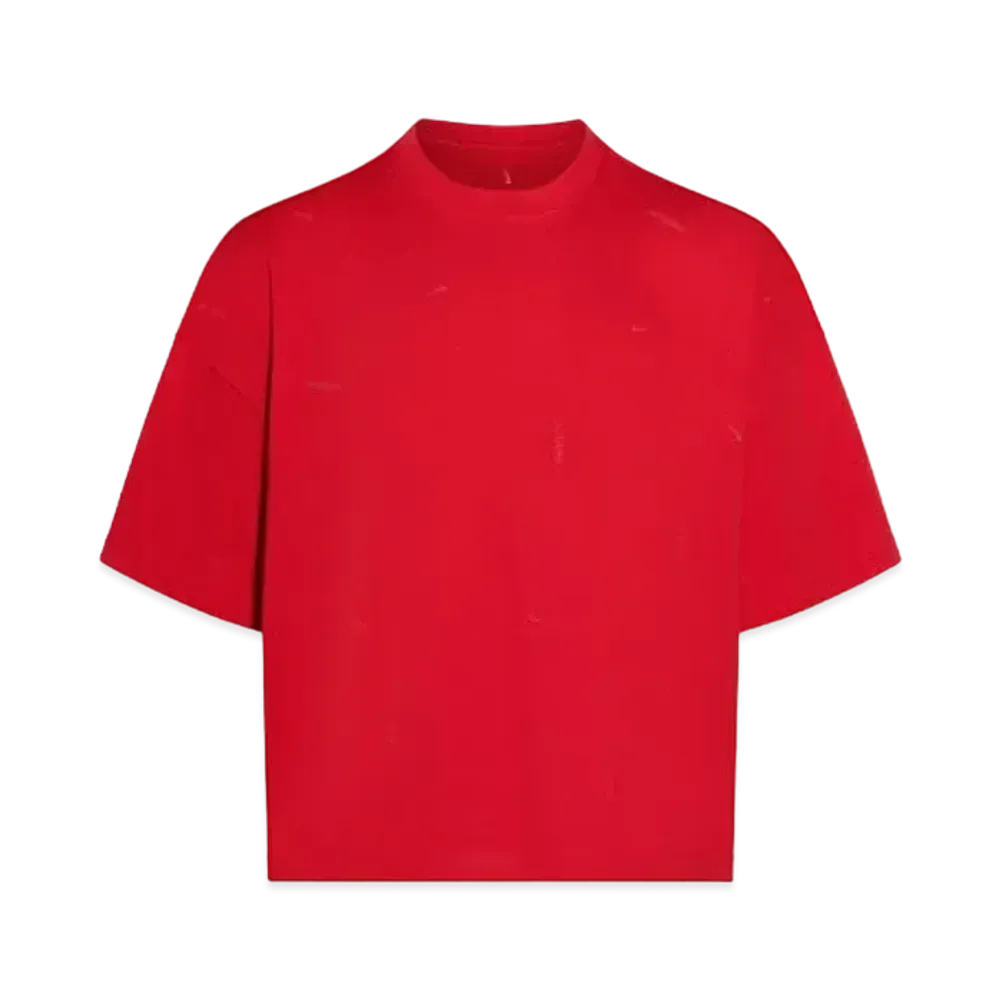 Nike x JACQUEMUS Logo T-shirt "Dark Red"