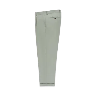 WACKO MARIA PLEATED TROUSERS (IMPOET FABRIC / DOEMEUIL) "Light Green"