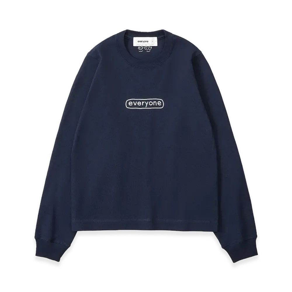 everyone Woman's J.30000 Sketchy Logo Long Sleeve Tee Shirt 