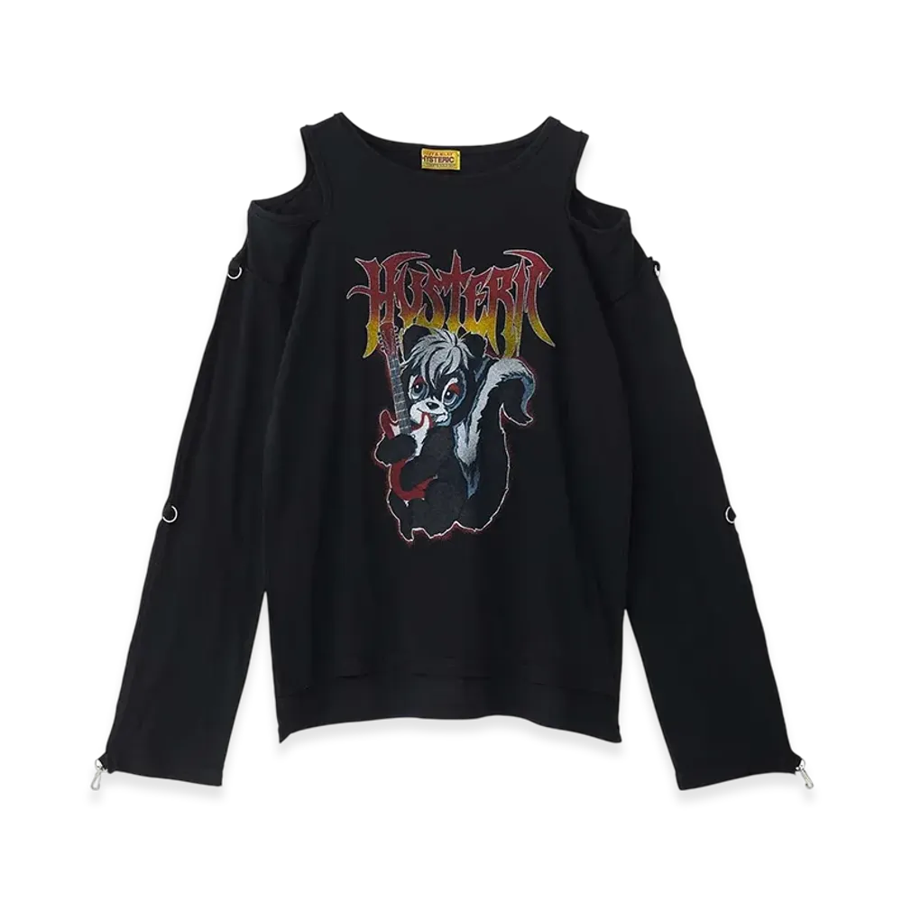 HYSTERIC GLAMOUR HG Metal Skunk Pullover "Black"