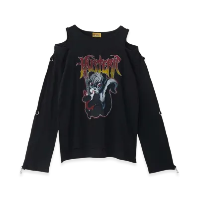 HYSTERIC GLAMOUR HG Metal Skunk Pullover "Black"