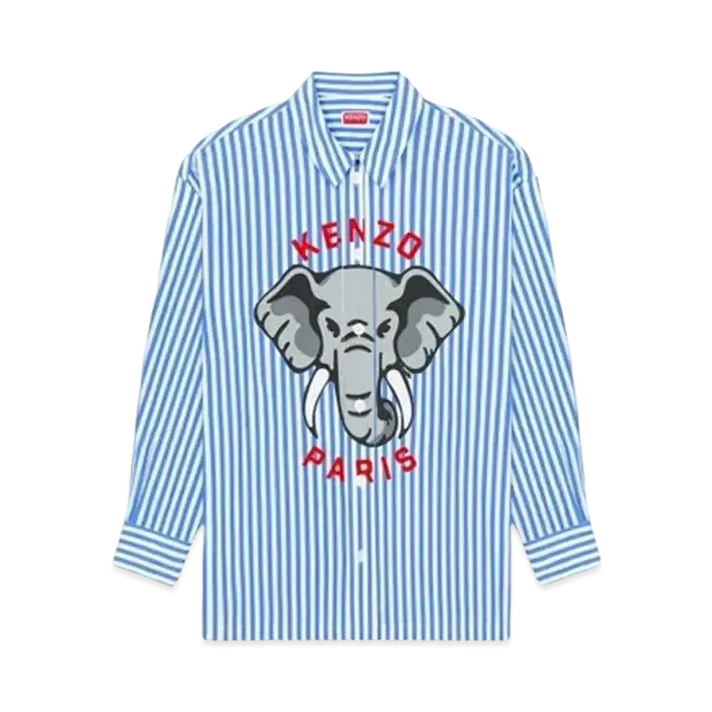 KENZO 'ELEPHANT' Oversize Shirt "Royal Blue"