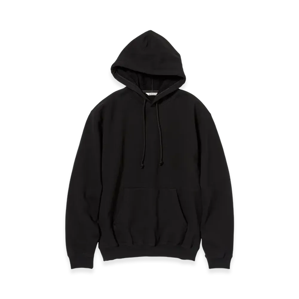 AURALEE Smooth Soft BD Sweat P/O Parka "Black"