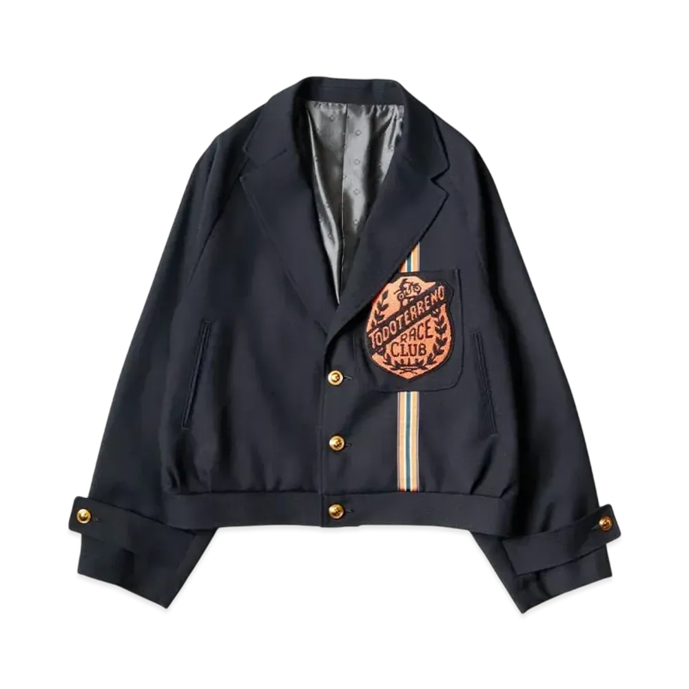 KAPITAL Wool Serge Todo Terreno Drizzler Suit Jacket "Navy"