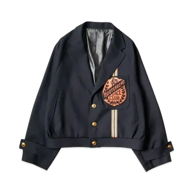 KAPITAL Wool Serge Todo Terreno Drizzler Suit Jacket "Navy"