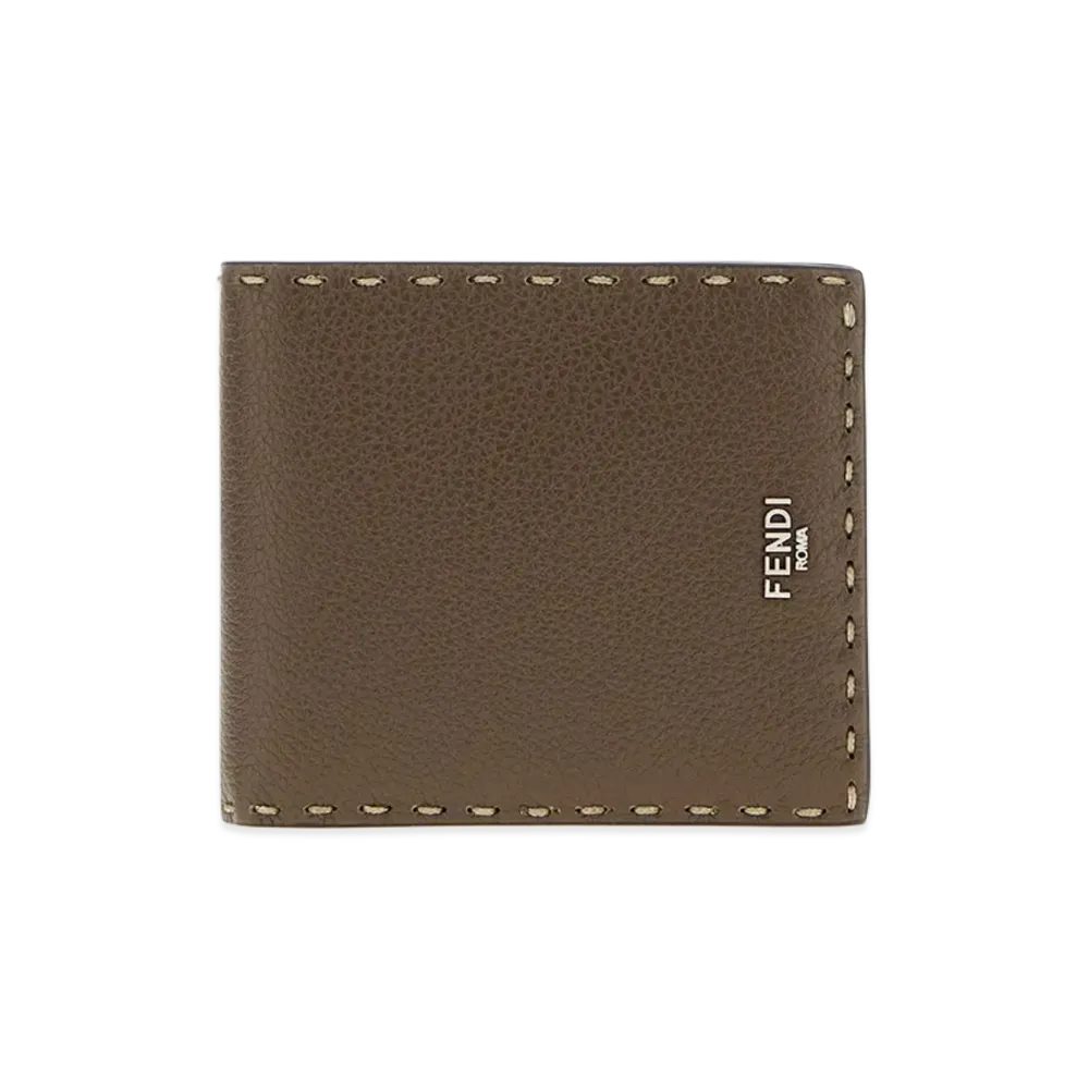 FENDI Leather Wallet "Mud Brown"