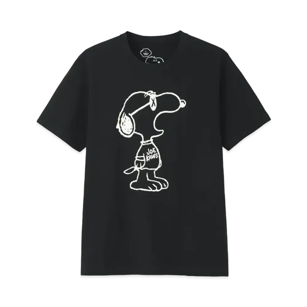 Uniqlo x KAWS x Peanuts Joe Kaws Yawn Outline Tee "Black"