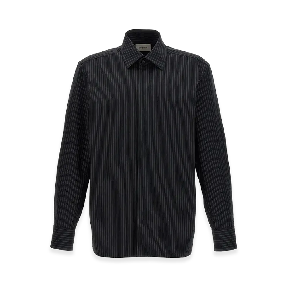 Saint Laurent Striped Shirt "White/Black"