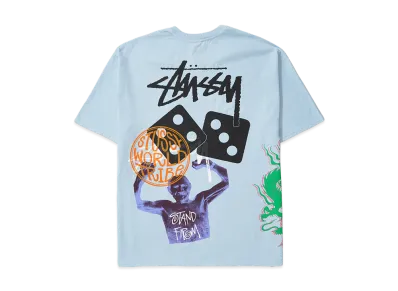 Stussy Strike Pigment Dyed Tee "Sky Blue"