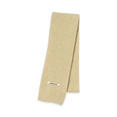 AURALEE Light Cashmere Knit Stole "Ecru"