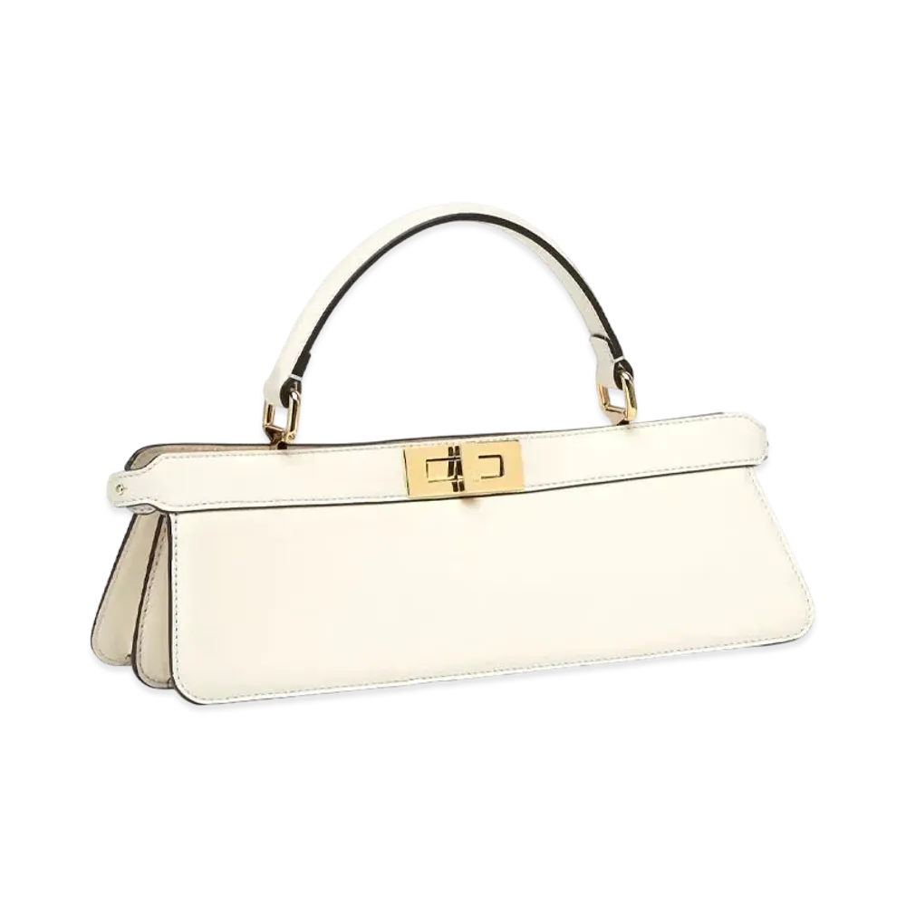 FENDI Peekaboo Icy You Stretch Leather Bag "White"