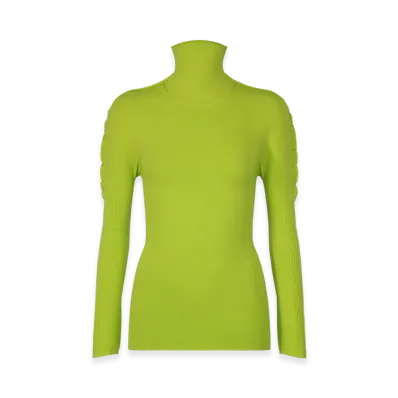 PLEATS PLEASE ISSEY MIYAKE A-Poc Skin "Yellow Green"