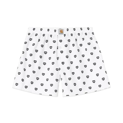 Carhartt WIP Cotton Boxer "Heart Print/White/Black"