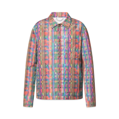 Louis Vuitton Men's Trompe Loeil Printed Overshirt "Multicolore"