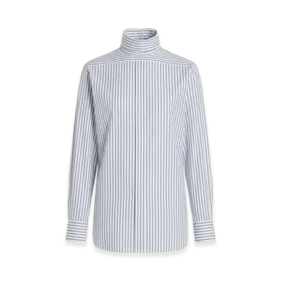 Maison Margiela Women's Inverted Striped Dress-Shirt "Multicolor"