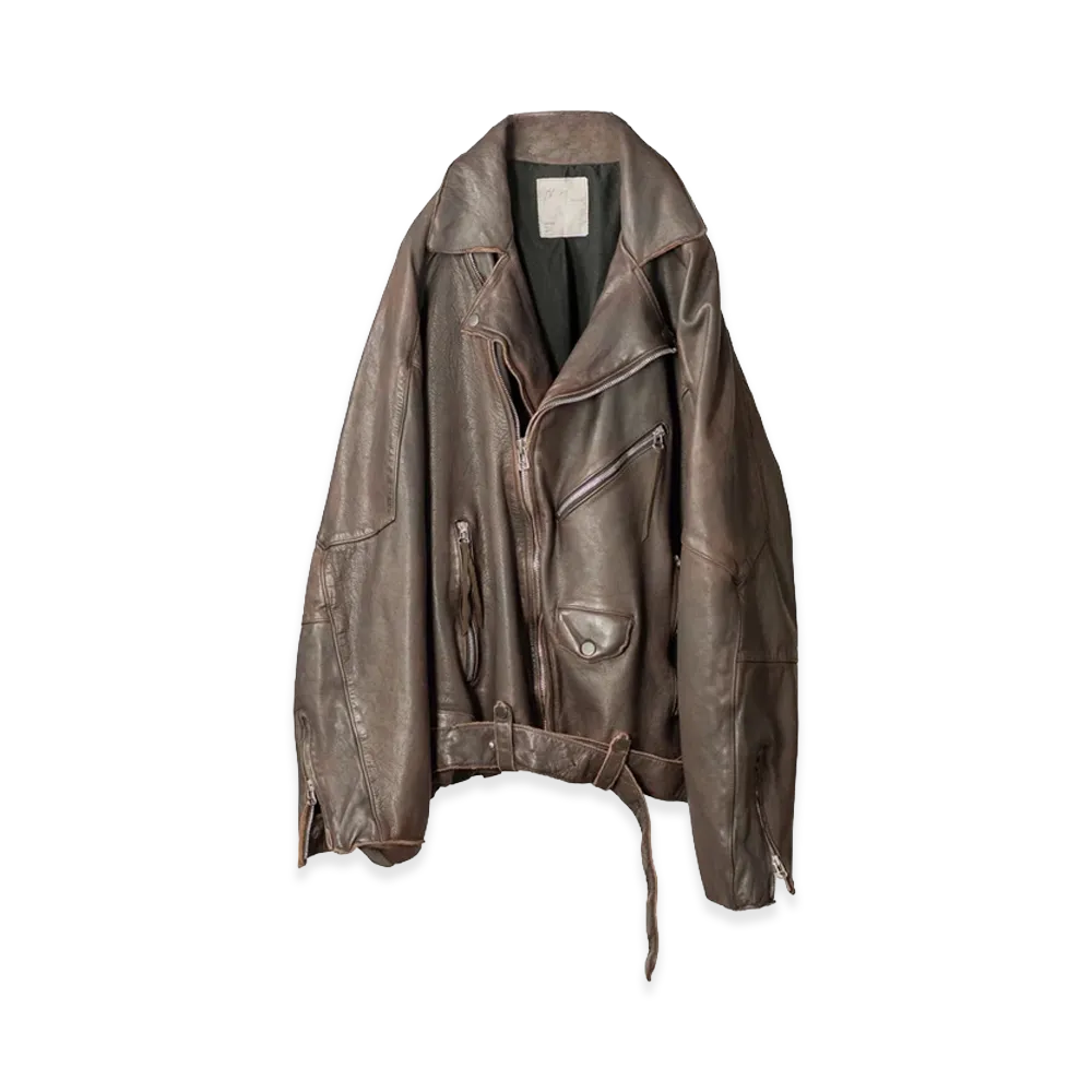 ANCELLM Aging H.L Belted Jacket "D.Brick"