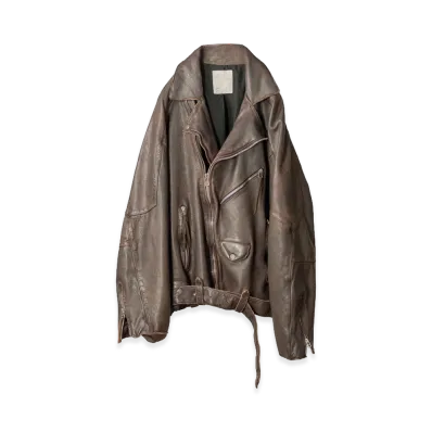 ANCELLM Aging H.L Belted Jacket "D.Brick"
