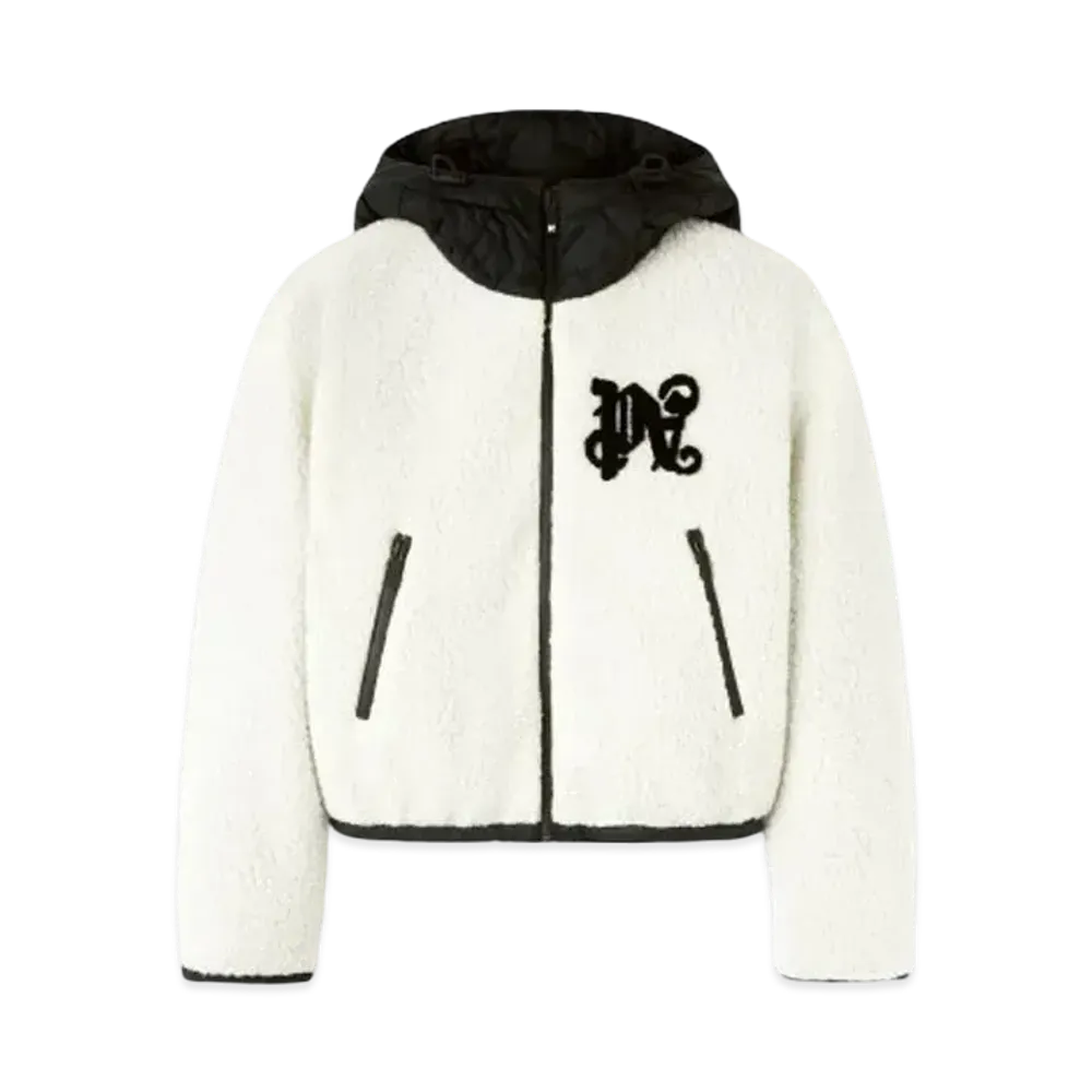 PALM ANGELS Monogram Cozy Ski Jacket "White/Black "