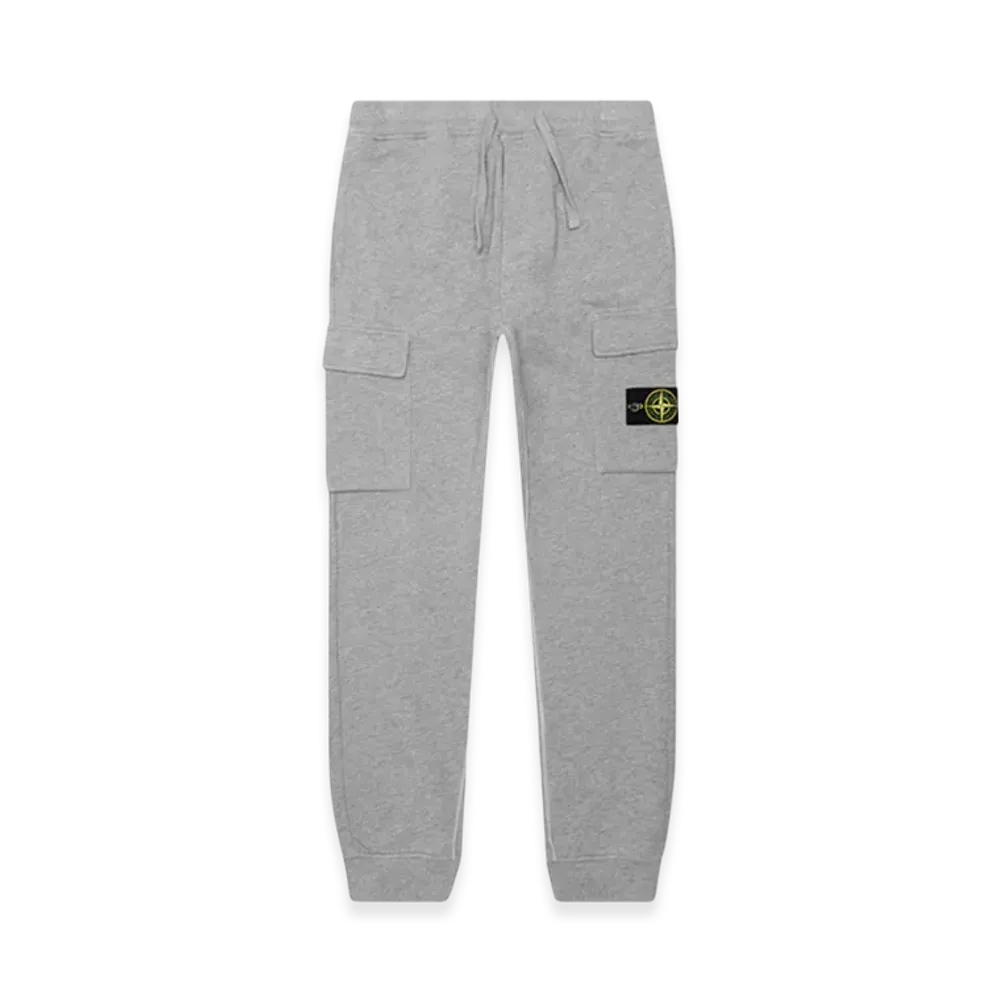 Stone Island 64751 Cotton Fleece Garment Dyed Jogging Pants - 22SS "Melange Grey"