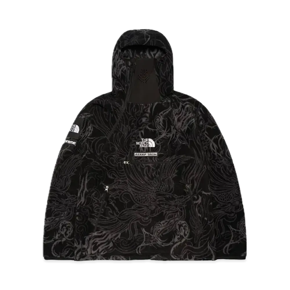 Supreme x The North Face Steep Tech Fleece Pullover "Black Dragon"