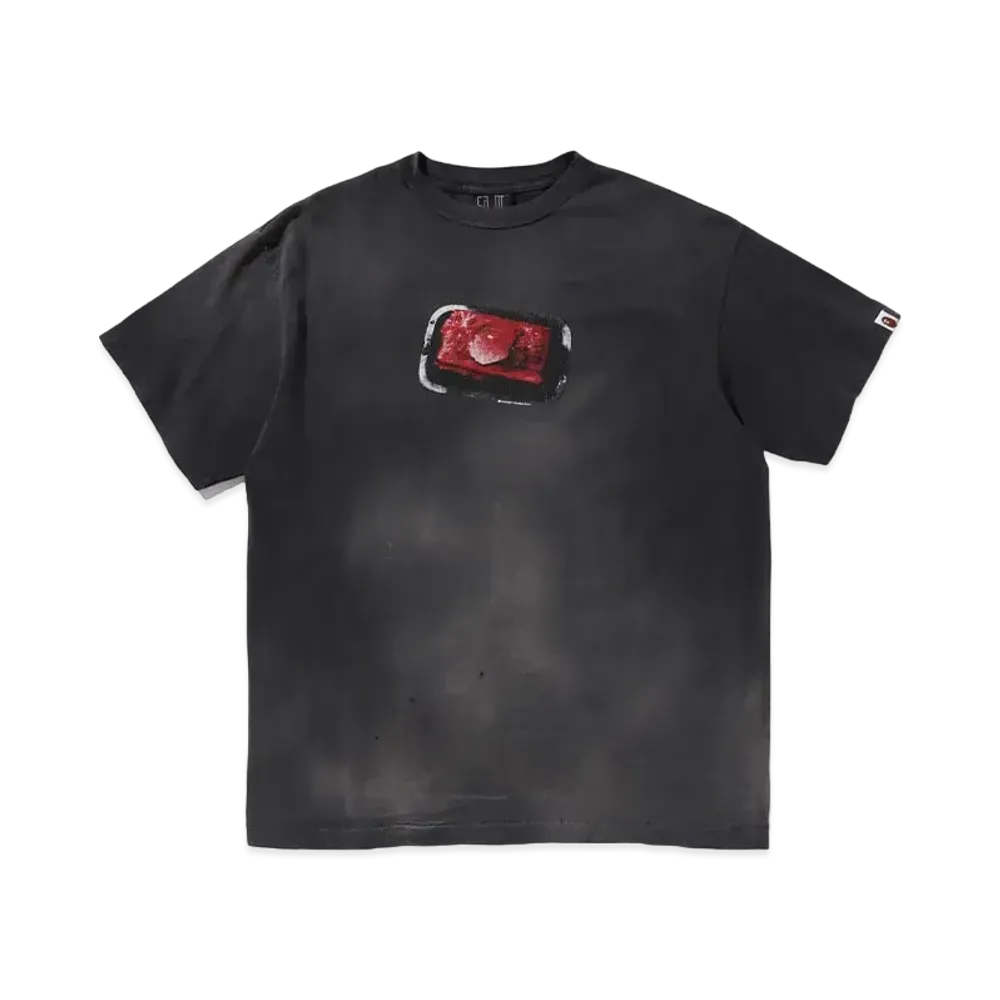 SAINT Mxxxxxx x A BATHING APE Club Tee "Charcoal"