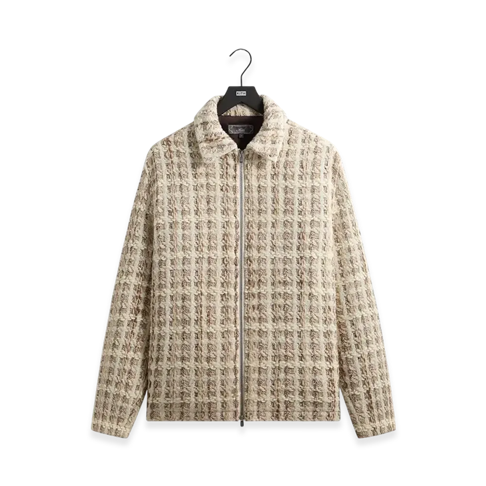 Kith Windowpane Tweed Coaches Jacket "Hallow"