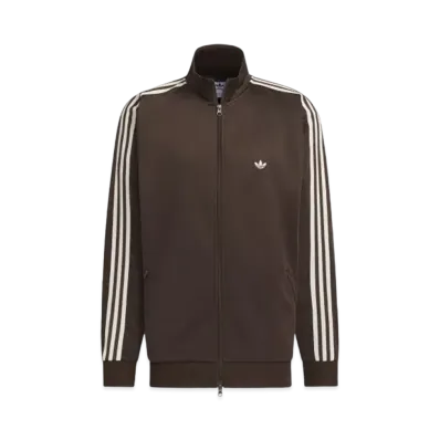 adidas Track Jacket Gender Neutral "Dark Brown/Wonder White"