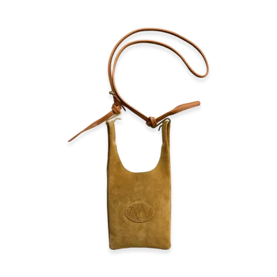 NICENESS S.O.Lowe – Petit Suede Leather Shoulder Strap Bag – Small "Camel"