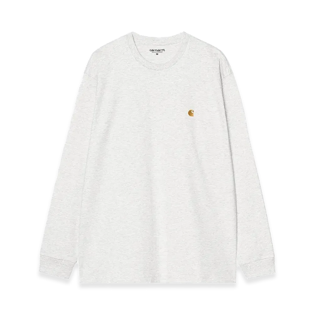 Carhartt WIP L/S Chase T-Shirt "Ash Heather/Gold"