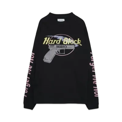 MAYO Hard Glock MAYO Embroidery Long Sleeve Tee "BLACK"